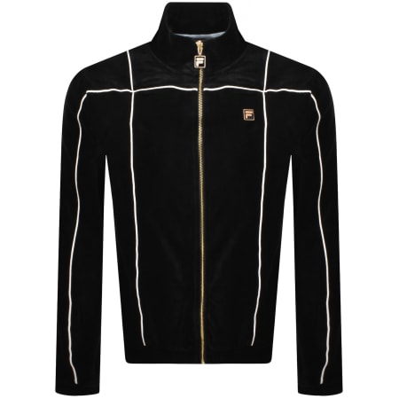 Fred Perry Laurel Taped Track Top Black | Mainline Menswear